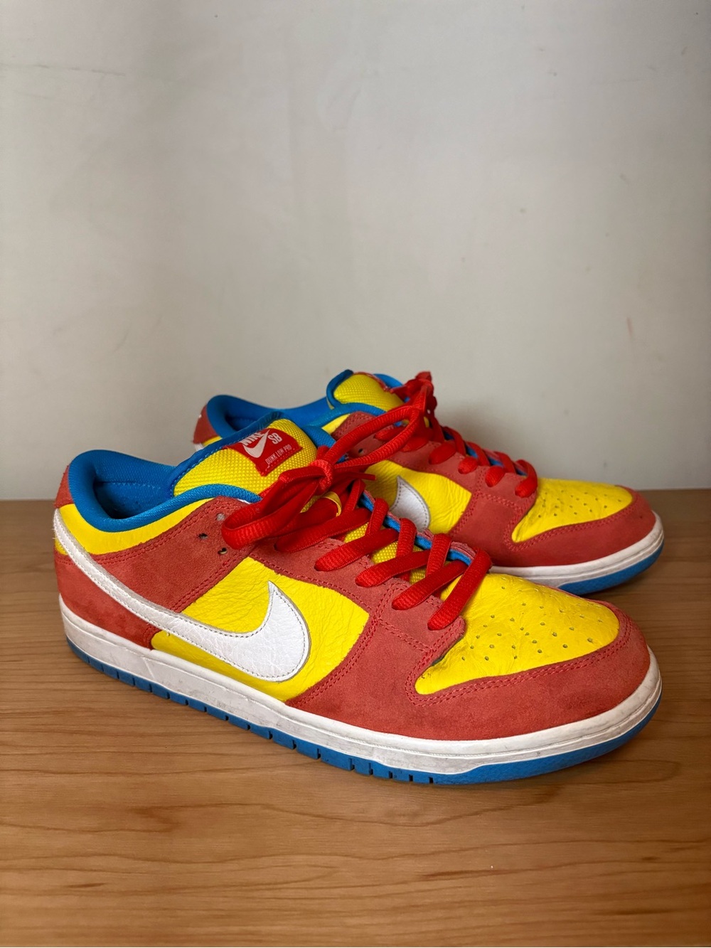 Nike SB Dunk Low Bart Simpson BQ6817-602 2022 Men's Low Top Lace-Up Size 12